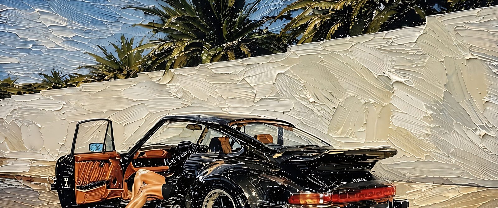 Wallpaper mansión con autos deportivos